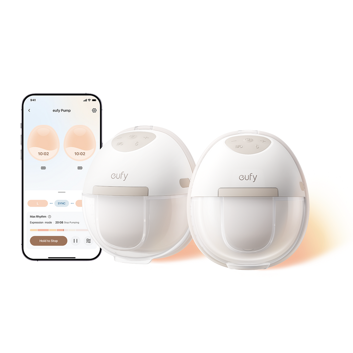 مضخة الثدي eufy E20 القابلة للاستخدام مع التسخين وزيادة الإنتاج 30%
