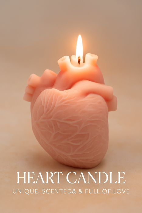 مجموعة شموع القلب والعقل (Heart & Mind) - 3 قطع شمع صويا طبيعي بعطر الفانيليا والياسمين