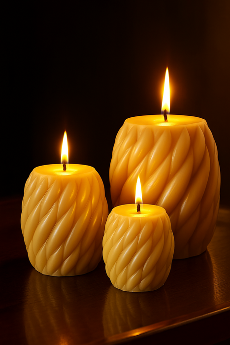 3 قطع شمع صويا طبيعي برائحة عطرية متعددة الأحجام