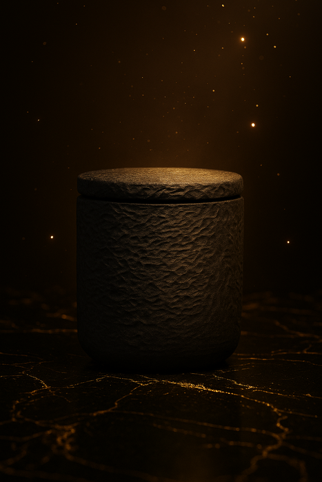 شمعة Stone Cande الفاخرة حجر مصقول يدويًا، شمع طبيعي معطر، قطعة ديكور دائمة