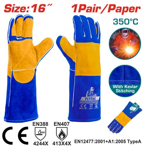 كفوف لحام ساق طويل Total TSP15216