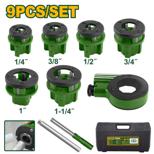 Jadever JDJK1D61 طقم تسنين مواسير 9 قطع من 1/4-11/4