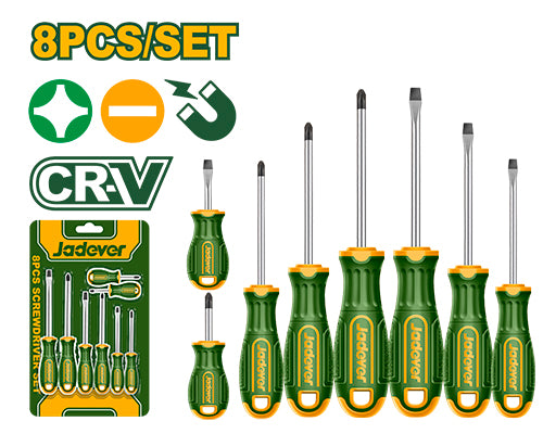 طقم مفكات 8 قطع JADEVER JDSS1408