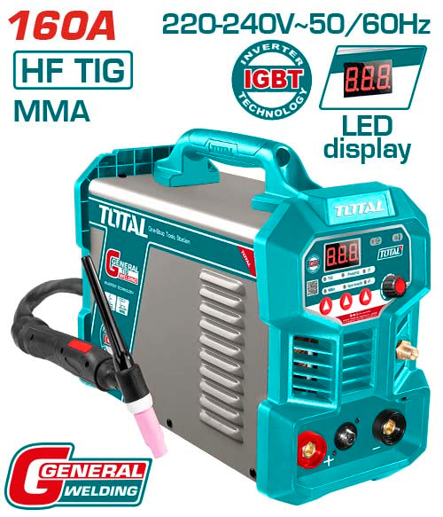 Total TIG16058 ماكنة لحام 160 أمبير تيج/ ستانلس