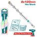 Total TAC280812 ريشة حجر 8*120ملم راس مسدس