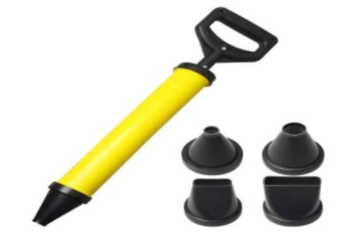فرد معجونه/اسمنت بلاستيك اصفر اسود مع راسيات 4+1 CEMENT CAULK