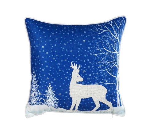 غطاء وسادة مطرز من ARMN Azure - رمادي وأبيض- جعفرشوب 