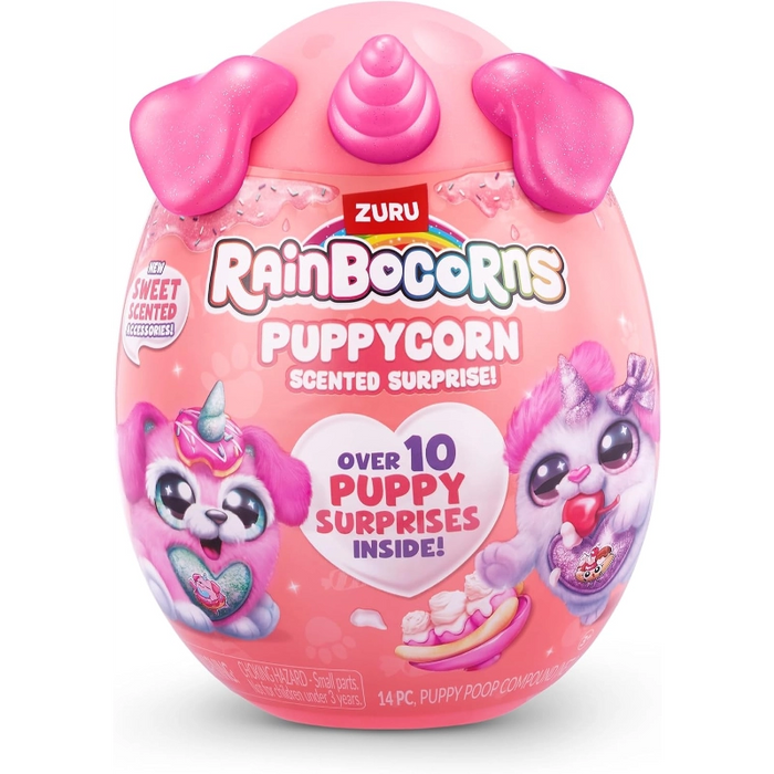 سلسلة مفاجآت Rainbocorns Puppycorn - 12 قطعة مع 10 مفاجآت ورائحة خاصة! من زورو