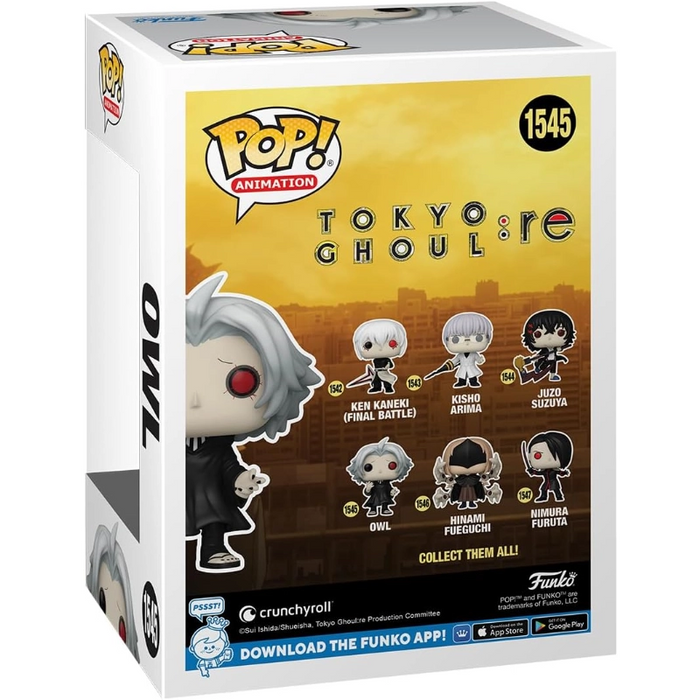 شخصية بوب! الأنمي طوكيو غول - البومة بدقة 10.5 سم مع علبة عرض رائعة من فانكو