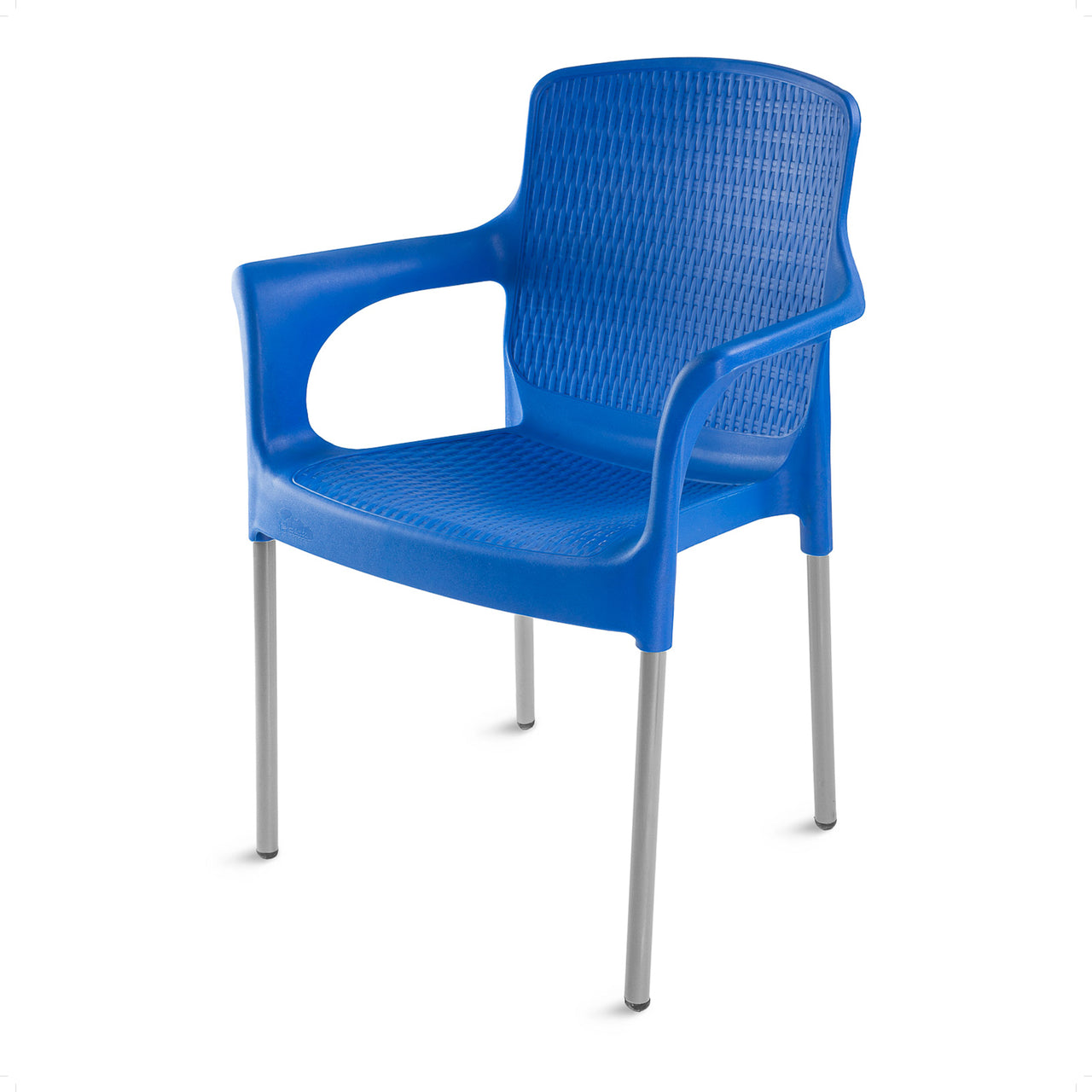 Samba Mirage Rattan Plastic Chair with Durable Iron Legs for Indoor and Outdoor Use Samba Mirage Rattan Plastic Chair with Durable Iron Legs for Indoor and Outdoor Use