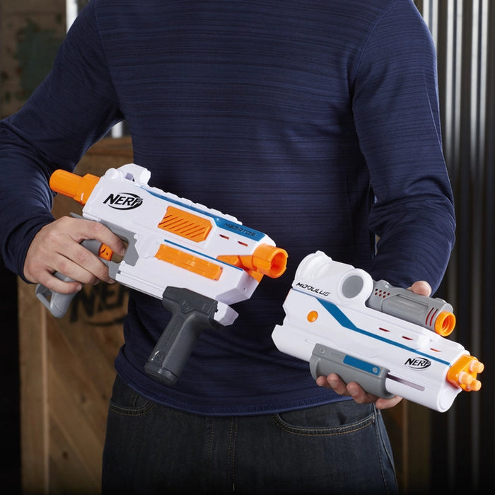 ندفة نيرف N-Strike Modulus Mediator بكليب 6 قذائف وبناء سلاحك الخاص من هاسبرو