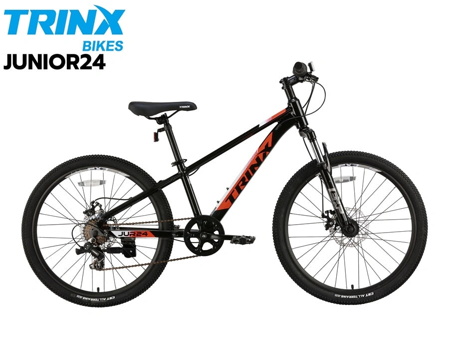 دراجة جبلية TRIN-X JUNIOR 24 بوصة، إطار ألمنيوم، 7 سرعات، شوكة هيدروليكية