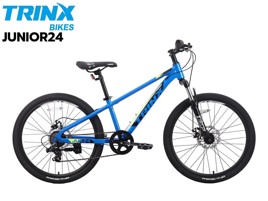 دراجة جبلية TRIN-X JUNIOR 24 بوصة، إطار ألمنيوم، 7 سرعات، شوكة هيدروليكية