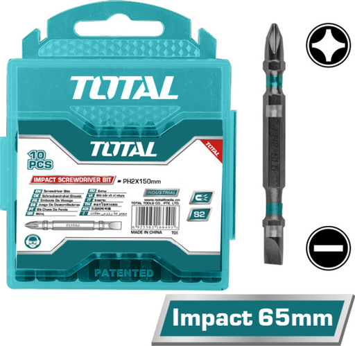 طقم راسيات دريل مجوز اسود من Total Bashiti Hardware