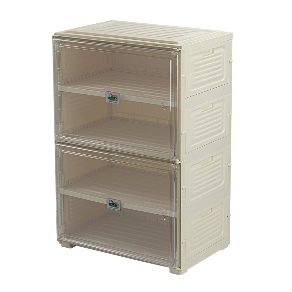 Rosa Double Transparent Foldable Wardrobe - by Samba