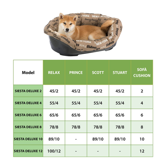 سرير بلاستيكي أبيض مقاس 6 للكلاب من Ferplast