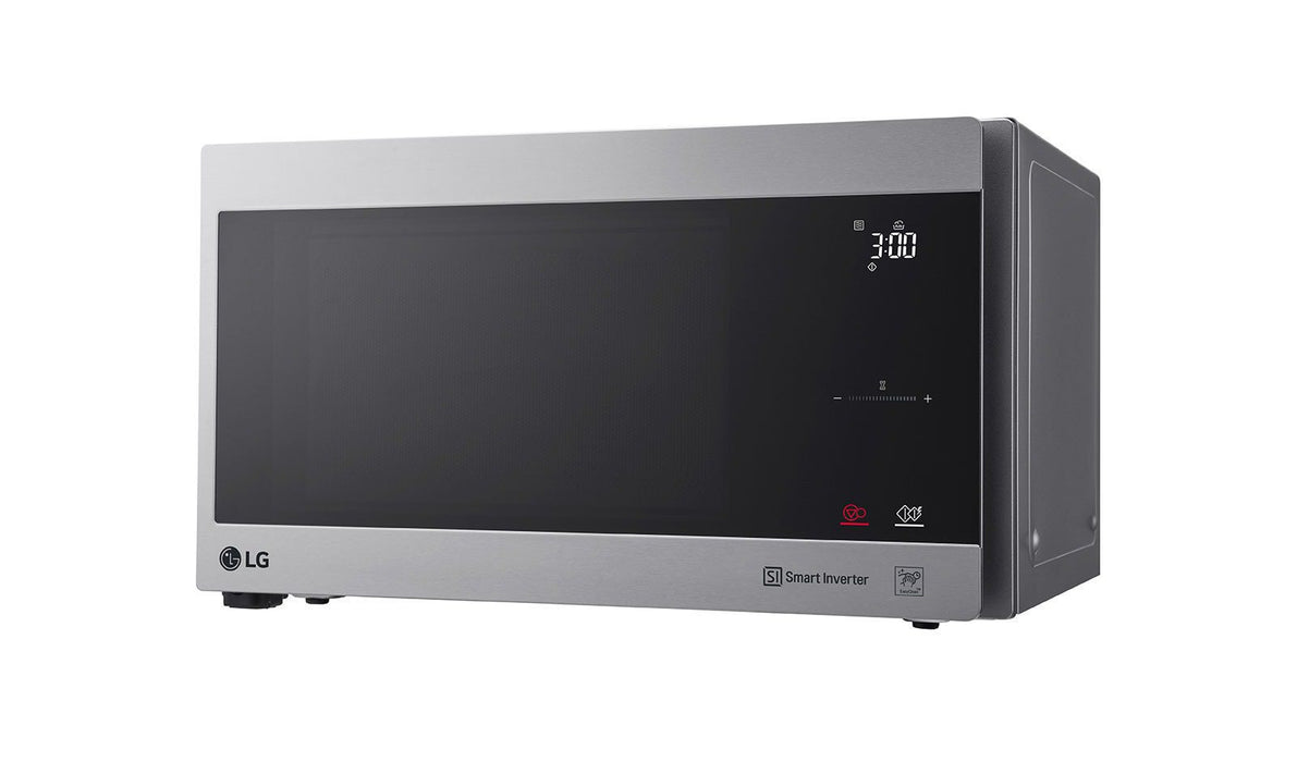 فرن المايكرويف بسعة 42 لتر، بتقنية العاكس الذكي، التسخين المتساوي ،التنظيف السهل ،لون ستانليس من LG