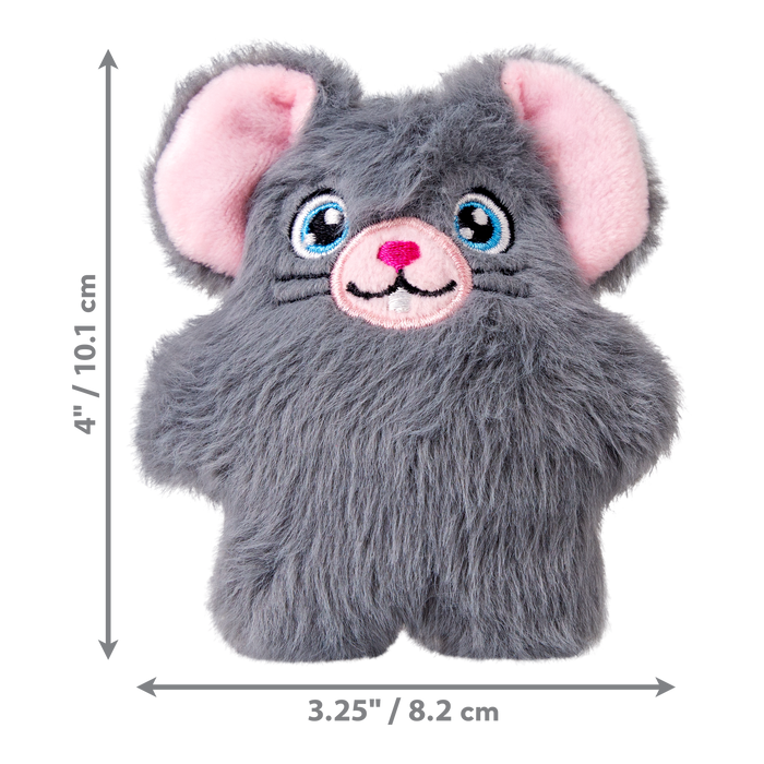 لعبة فأر سنزلز للقطط - قطيفي بقرقعة وحشيشة KONG ممتلئ من Kong