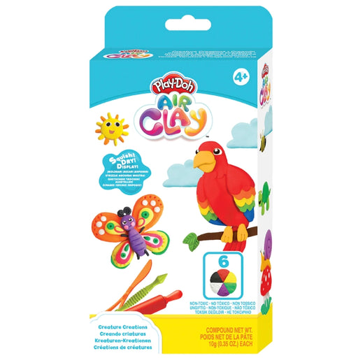مجموعة إبداعات الكائنات من بلاي دو هواء الطين تضم 6 ألوان و3 أدوات تشكيل ممتعة للأطفال من كريتيف كيدز