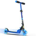 سكوتر نيون أبيكس LED أزرق/أصفر مع عجلات PU 120 مم ومقبض Adjustable لراحة الأطفال من وايفولوشن