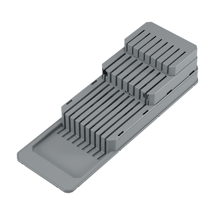 منظم ورك سكاكين معدني قابل والتعديل مقاس 14x41x10 سم من Metaltex