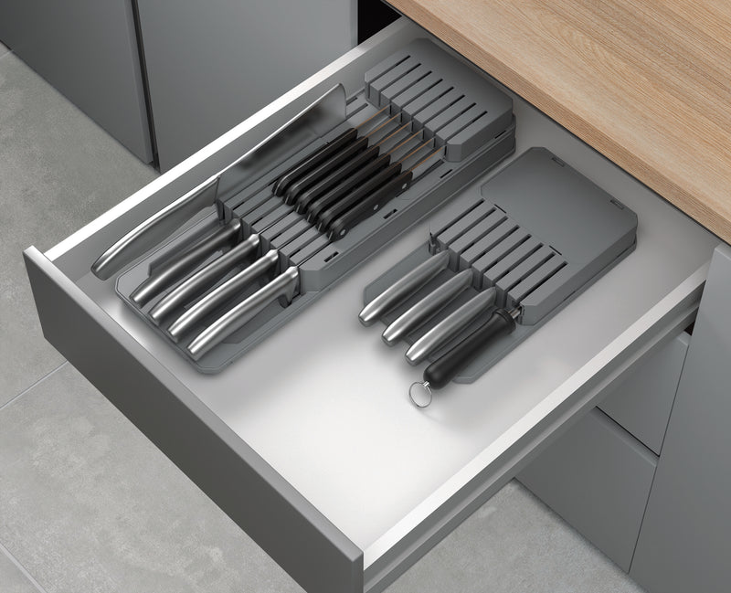 منظم ورك سكاكين معدني قابل والتعديل مقاس 14x41x10 سم من Metaltex