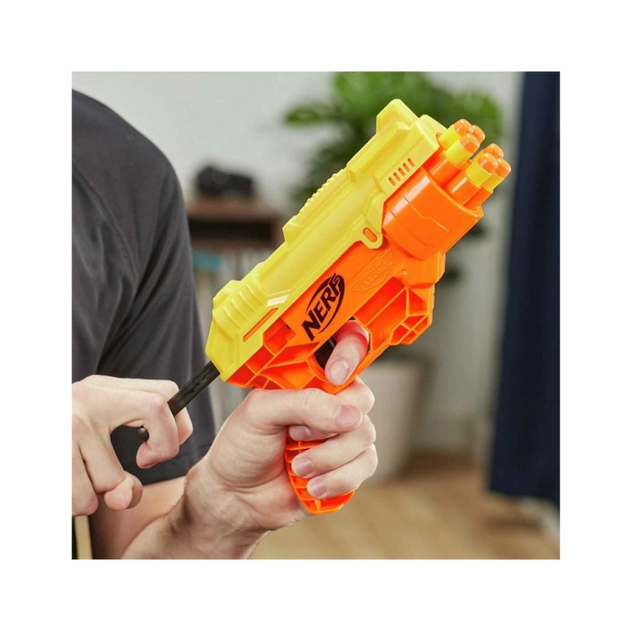 مجموعة استهداف نيرف ألفا سترايك كوبرا RC-6 - 17 قطعة مع 6 رصاصات وأهداف نصفية من هاسبرو