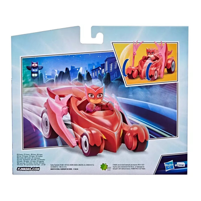 سيارة PJ Masks Owlette الفاخرة مع شخصية Owlette وأجنحة بومة تتأرجح من هاسبرو
