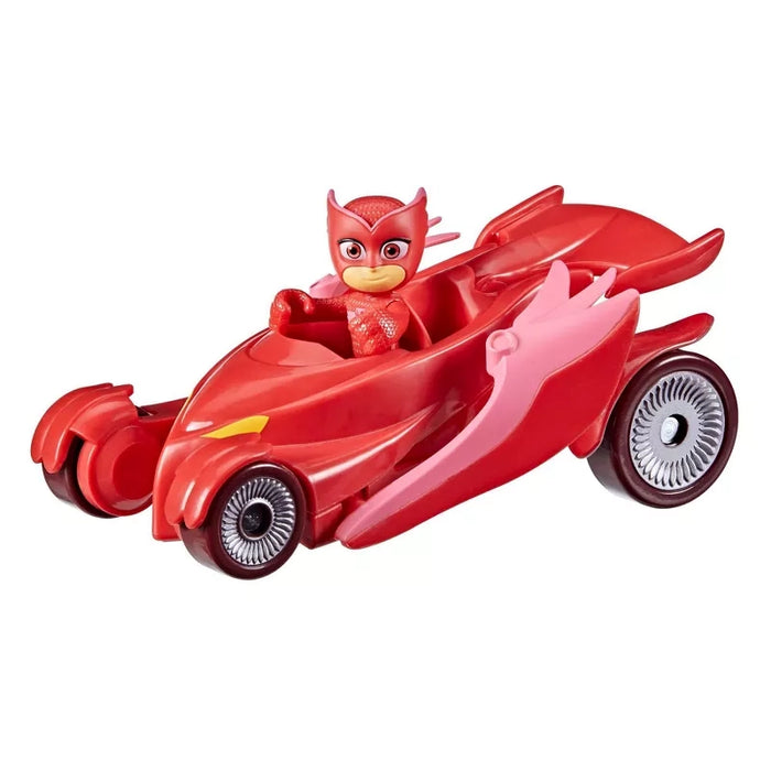 سيارة PJ Masks Owlette الفاخرة مع شخصية Owlette وأجنحة بومة تتأرجح من هاسبرو