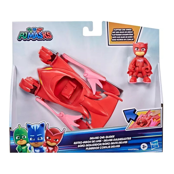 سيارة PJ Masks Owlette الفاخرة مع شخصية Owlette وأجنحة بومة تتأرجح من هاسبرو