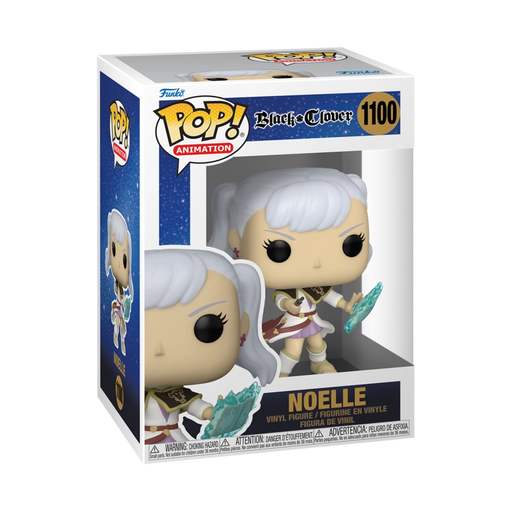 تمثال بوب! أنيميشن بلاك كلوفر - نويل الفينيل بارتفاع 10.16 سم في علبة عرض زجاجية من فانكو
