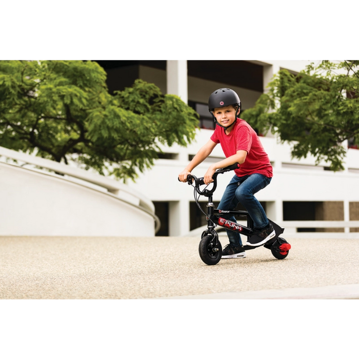 دراجة E-Punk الكهربائية بتصميم BMX وقوة Razor مع مقعد مريح قابل للتعديل من ريزر