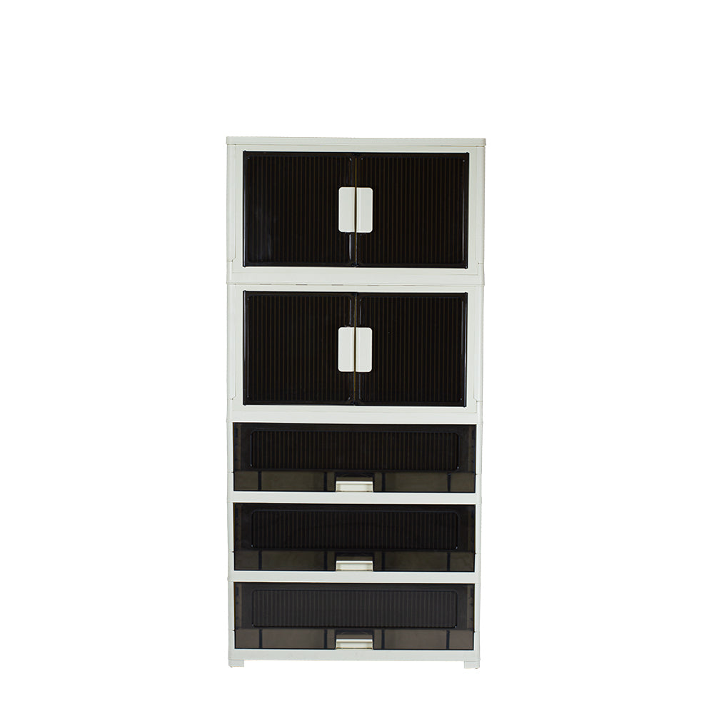Crystal Cabinet (2 Cabinets + 3 Drawers) - from Samba