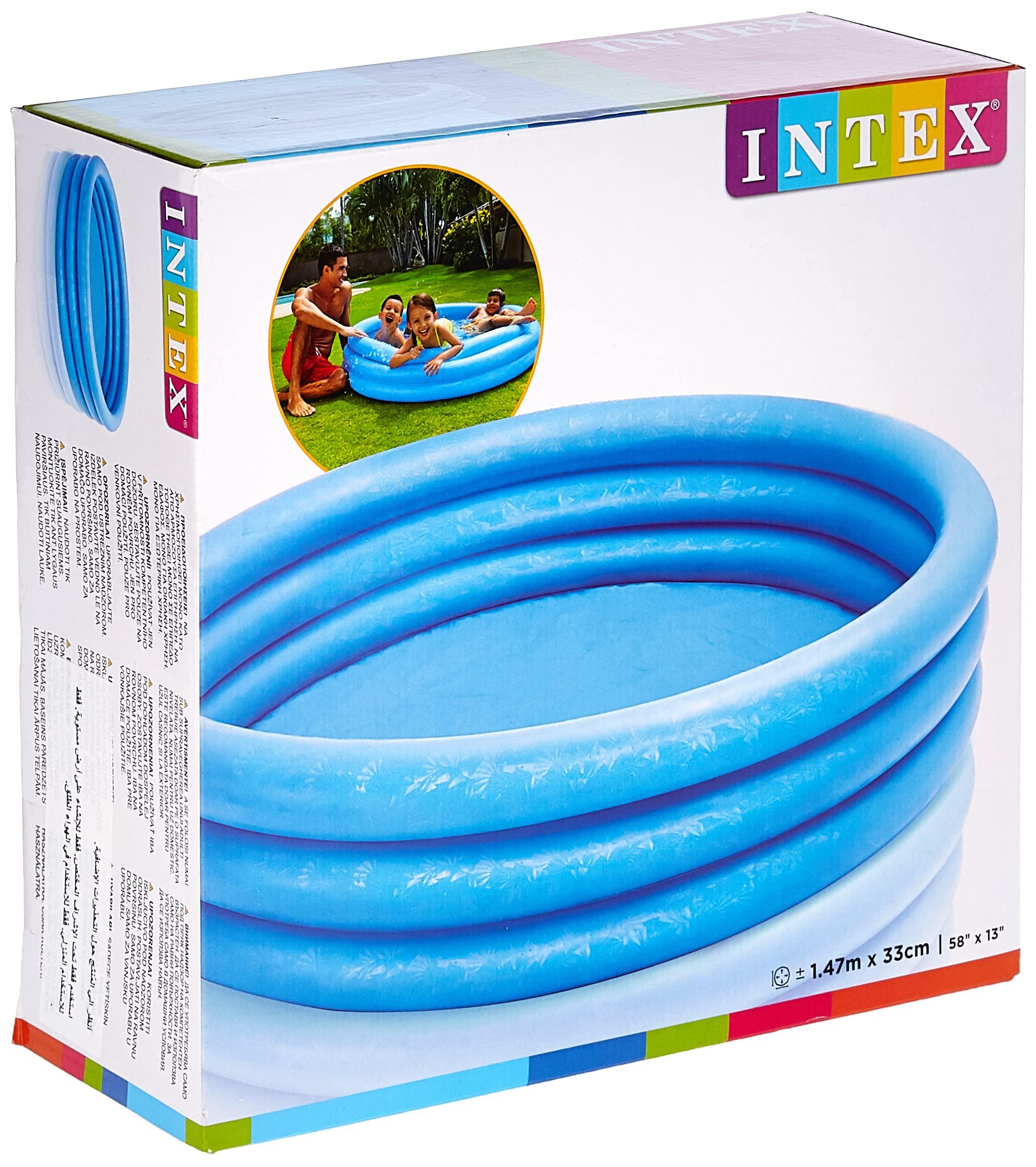Light Blue Inflatable Outdoor Pool for Kids Light Blue Inflatable Outdoor Pool for Kids