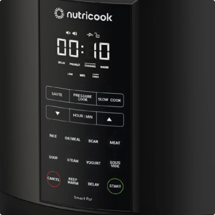 NutriCook Smart 2 6L Pot - Black Stainless Steel NutriCook Smart 2 6L Pot - Black Stainless Steel