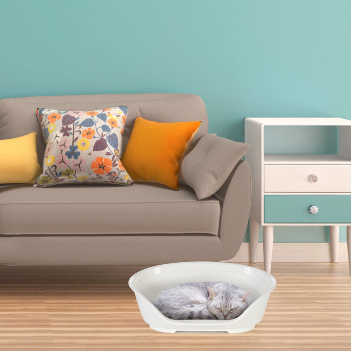 سرير بلاستيكي أزرق مقاس 4 للكلاب من Ferplast