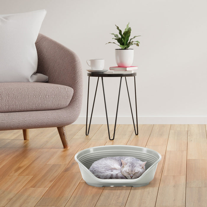 سرير بلاستيكي أزرق مقاس 4 للكلاب من Ferplast