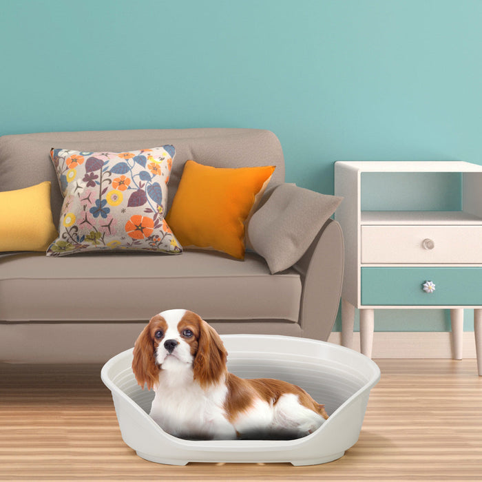 سرير بلاستيكي أبيض مقاس 6 للكلاب من Ferplast