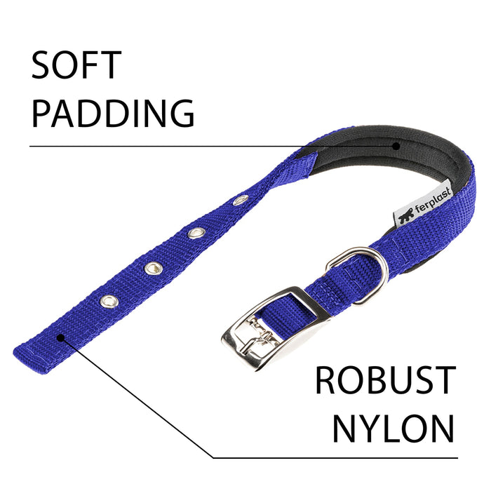 طوق نايلون أزرق مبطن DAYTONA C15/35 للكلاب من Ferplast