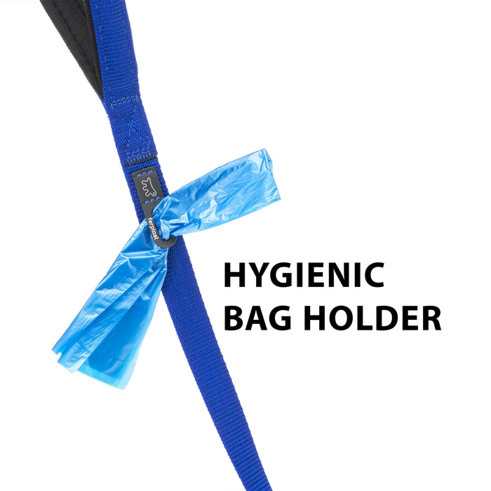 مقود نايلون أزرق 120 سم بمقبض مبطن للكلاب من Ferplast