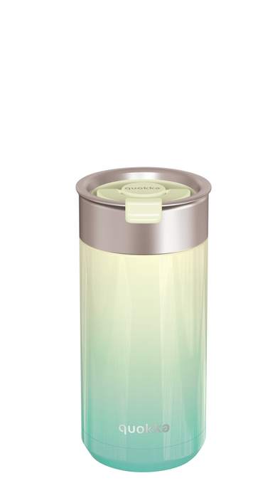 Stainless Steel Vacuum Insulated Cup with Filter, Green Graduated, 400ml