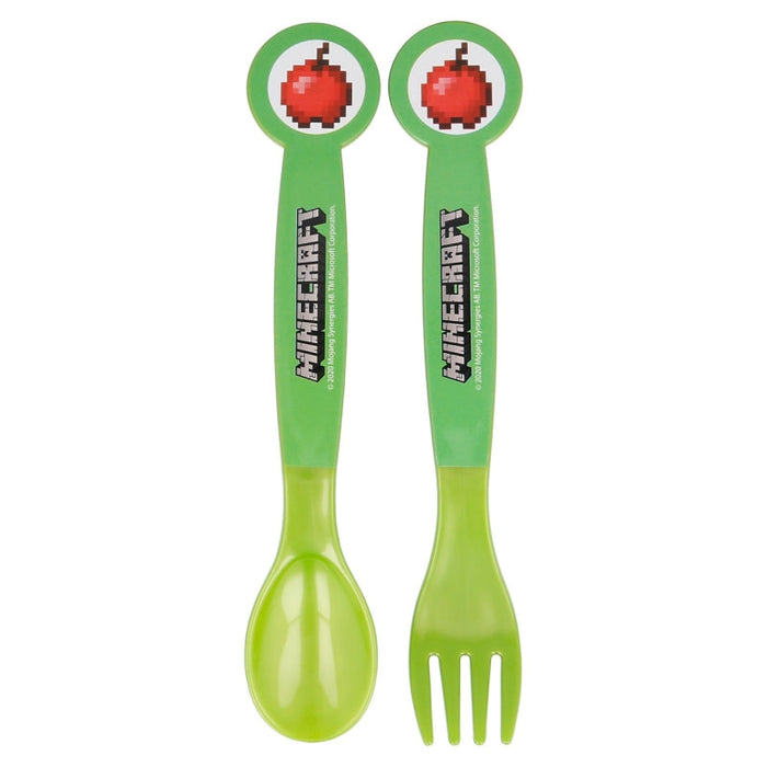 Set of 2 Minecraft Reusable Plastic Cutlery