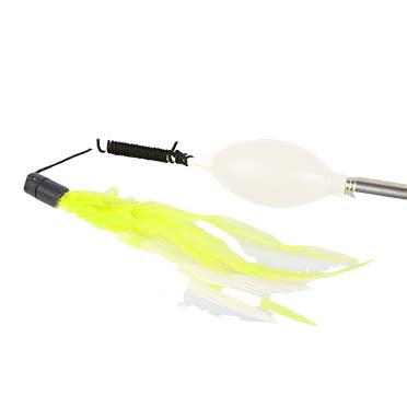 عصا تيزر تلسكوبي بيضاء  للقطط من Duvo.