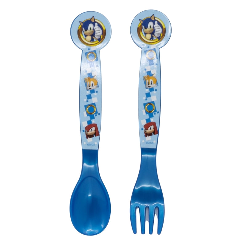Set of 2 Sonic Reusable Plastic Cutlery