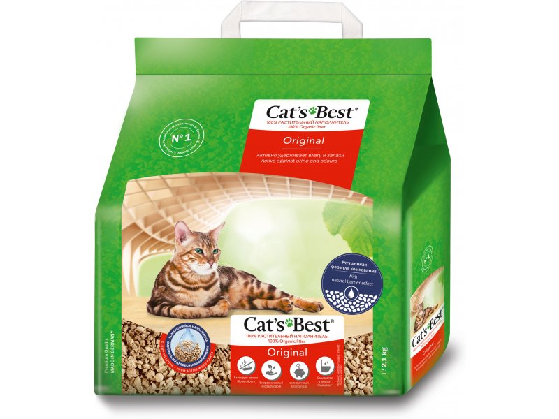 CATS BEST OKO PLUS Environmentally Friendly Cat Litter 5L