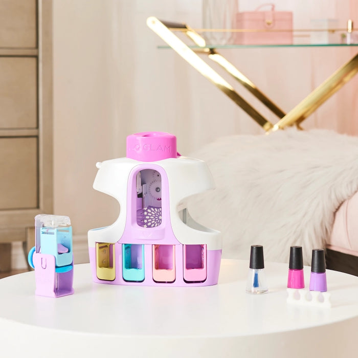 صالون أظافر Go Glam U-nique المحمول مع أدوات لتزيين حتى 250 تصميم بسرعة وسهولة من سبين ماستر