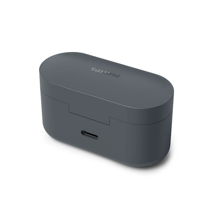 سماعات أذن فيليبس بلوتوث إلغاء الضوضاء وتصميم مريح (رمادي)