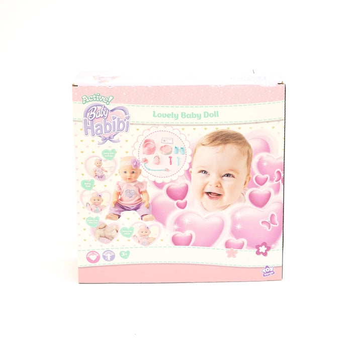 دمية بيبي حبيبي النشطة 14 إنش مع مجموعة الإطعام ومدرب potty لتجربة لعب تفاعلية من نيوبوي