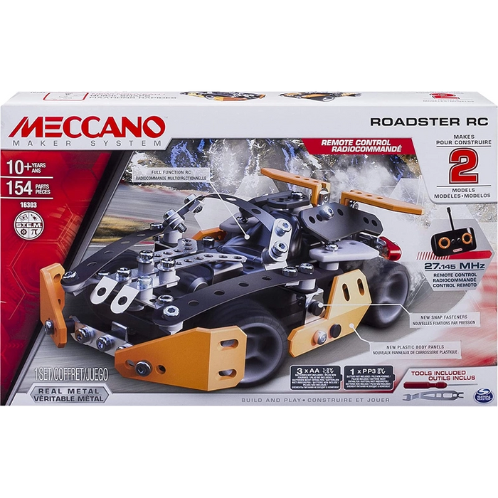 مجموعة مينيكونو سبورت رودستر RC - 154 قطعة لبناء نماذج سيارات سريعة بتحكم لاسلكي من سبين ماستر