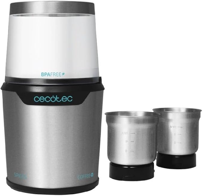 مطحنة القهوة والتوابل تيتان ميل 300 (TitanMill 300 DuoClean) بقدرة 300 واط وسعة 90 جرام من Cecotec